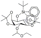 3-O-[(叔-丁基二苯基硅烷基]-6-O-(D,L-1-乙氧基乙基)-1,2:4,5-二-O-(1-甲基乙亚基)-D,L-myo-肌醇结构式_197848-72-9结构式