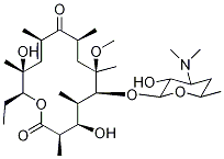 (10E)-3-o-de(alpha-l-cladinose)-10-dehydro-11-dehydroxy-6-o-methyl-erythromycin Structure,198782-59-1Structure