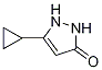 5-Cyclopropyl-1h-pyrazol-3(2h)-one Structure,199125-36-5Structure