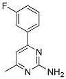 4-Methyl-6-(3-fluorophenyl)pyrimidin-2-amine Structure,199864-42-1Structure