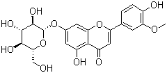 Chrysoeriol-7-o-β-d-glucopyranoside Structure,19993-32-9Structure