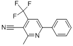 3-Cyano-2-methyl-6-phenyl-4-(trifluoromethyl)-pyridine Structure,200879-63-6Structure