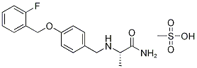 (S)-2-((4-((2-fluorobenzyl)oxy)benzyl)amino)propanamide methanesulfonate Structure,202825-45-4Structure