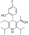 (aR,4S)-rel-5-乙基-4-(4-氟-2-羟基苯基)-a-甲基-2,6-双(1-甲基乙基)-3-吡啶甲醇结构式_202917-22-4结构式