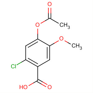 4-acetoxy-2-chloro-5-methoxybenzoic acid Structure,203861-68-1Structure