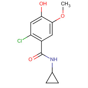 2-chloro-N-cyclopropyl-4-hydroxy-5-methoxybenzamide Structure,203862-48-0Structure