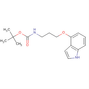 N-甲基-n-[2-(1H-吲哚-4-基氧基)-乙基]-氨基甲酸叔丁酯结构式_203921-48-6结构式