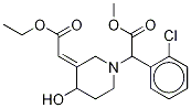 (3E)-alpha-(2-chlorophenyl)-3-(2-ethoxy-2-oxoethylidene)-4-hydroxy-1-piperidineacetic acid methyl ester Structure,204205-19-6Structure