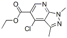 Ethyl 4-chloro-1,3-dimethyl-1H-pyrazolo[3,4-b]pyridine-5-carboxylate Structure,20481-15-6Structure