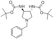 (R,r)-n-苄基-3,4-反式-(n-boc)-二氨基吡咯烷结构式_205251-35-0结构式