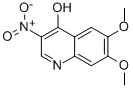 6,7-Dimethoxy-4-hydroxy-3-nitroquinoline Structure,205448-44-8Structure