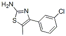 4-(3-Chlorophenyl)-5-methyl-1,3-thiazol-2-amine Structure,206555-32-0Structure