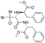 D-phenylalanine, 3,3-dibromo-3-chloro-n-[(1r)-2-methoxy-2-oxo-1-(phenylmethyl)ethyl]alanyl-, methyl ester (9ci) Structure,206748-72-3Structure