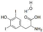 2-氨基-3-(4-羟基-3,5-二碘苯基)丙酸水合物结构式_20704-71-6结构式