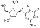 2-氨基-9-(2-脱氧-beta-D-赤式-呋喃戊糖基)-9H-嘌呤-6-醇水合物(1:1)结构式_207121-55-9结构式