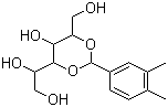 2,4-O-(3,4-Dimethylbenzylidene)-D-sorbitol Structure