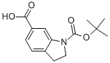 2,3-Dihydro-indole-1,6-dicarboxylic acid 1-tert-butyl ester Structure,208772-41-2Structure