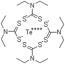 二乙基二硫代氨基甲酸碲结构式_20941-65-5结构式