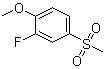 2-Fluoro-1-methoxy-4-(methylsulfonyl)benzene Structure,20951-14-8Structure