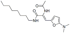 2-Propenamide, 2-(acetylamino)-3-[5-(dimethylamino)-2-furanyl]-n-octyl- Structure,209596-60-1Structure