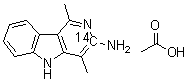 1,4-Dimethyl-5h-pyrido[4,3-b]indol-3-amine-3-14c monoacetate Structure,210049-08-4Structure