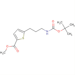 5-(3-Tert-butoxycarbonylamino-propyl)-thiophene-2-carboxylic acid methyl ester Structure,210115-32-5Structure