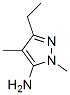 5-Ethyl-2,4-dimethyl-2H-pyrazol-3-ylamine Structure,21018-62-2Structure