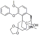 14-Hydroxy-3-methoxy-17-methyl-6-oxo-4-phenoxy-morphinan 6-ethylene ketal Structure,21020-34-8Structure