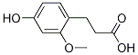 3-(4-Hydroxy-2-methoxyphenyl)propanoic acid Structure,21144-18-3Structure