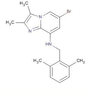 6-Bromo-n-[(2,6-dimethylphenyl)methyl]-2,3-dimethylimidazo[1,2-a]pyridin-8-amine Structure,212267-75-9Structure