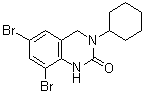 6,8-Dibromo-3-cyclohexyl-3,4-dihydro-2(1h)-quinazolinone Structure,21237-84-3Structure