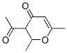 4H-pyran-4-one, 3-acetyl-2,3-dihydro-2,6-dimethyl-(9ci) Structure,212569-64-7Structure