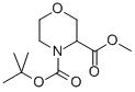 Morpholine-3,4-dicarboxylic acid 4-tert-butyl ester 3-methyl ester Structure,212650-45-8Structure