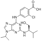 (2R)-2-[[6-[(3-Chloro-4-carboxyphenyl)amino]-9-(1-methylethyl)-9H-purin-2-yl]amino]-3-methyl-1-butanol Structure,212844-54-7Structure