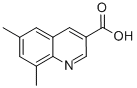 6,8-Dimethylquinoline-3-carboxylic acid Structure,213013-16-2Structure