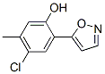 4-Chloro-2-(5-isoxazolyl)-5-methylphenol Structure,213690-32-5Structure