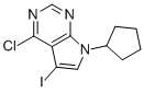 4-Chloro-7-cyclopentyl-5-iodo-7h-pyrrolo[2,3-d]pyrimidine Structure,213745-17-6Structure