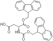 Fmoc-d-asp-ofm结构式_214852-35-4结构式