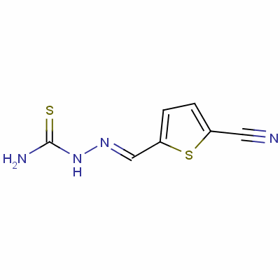 Hydrazinecarbothioamide,2-[(5-cyano-2-thienyl)methylene]- Structure,21512-15-2Structure