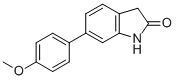 6-(4-Methoxy-phenyl)-1,3-dihydro-indol-2-one Structure,215433-90-2Structure