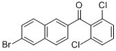 6-Bromo-2-(2,6-dichlorobenzoyl)naphthalene Structure,216144-77-3Structure