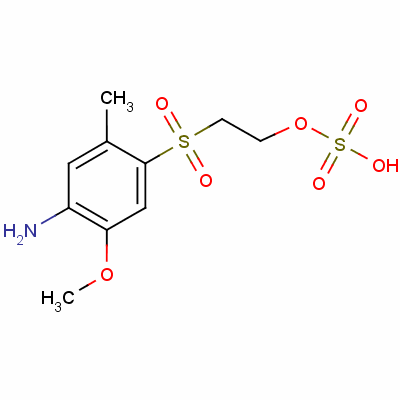 2-[(4-Amino-5-methoxy-2-methylphenyl) sulphonyl] hydrogensulphate ester Structure,21635-69-8Structure