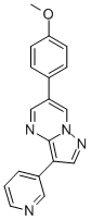 6-(4-Methoxy-phenyl)-3-pyridin-3-yl-pyrazolo[1,5-a]pyrimidine Structure,216661-72-2Structure