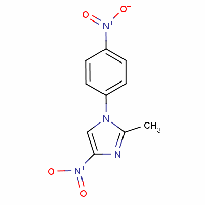 1-(4-硝基苯基)-2-甲基-4-硝基咪唑结构式_21721-92-6结构式