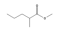 2-甲基戊酸甲酯结构式_2177-77-7结构式