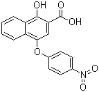 1-羟基-4-(4-硝基苯氧基)-2-萘甲酸结构式_21894-06-4结构式