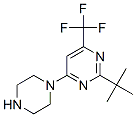 2-Tert-butyl-4-(piperazin-1-yl)-6-trifluoromethyl-pyrimidine Structure,219599-99-2Structure