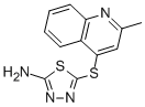 5-[(2-Methyl-4-quinolyl)thio]-1,3,4-thiadiazol-2-amine Structure,219719-19-4Structure