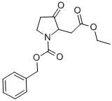 2-Pyrrolidineacetic acid, 3-oxo-1-[(phenylmethoxy)carbonyl]-, ethyl ester Structure,219841-93-7Structure