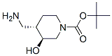 3S,4s-4-aminomethyl-3-hydroxy-piperidine-1-carboxylic acid tert-butyl ester Structure,219975-84-5Structure